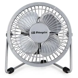 Orbegozo Mini Ventilador USB PW 1025 Plata